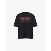 Team Wang Design Mens Black  X Billionaire Boys Club Graphic-print Cotton T-shirt