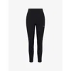 Team Wang Design Omens Black Logo-print Stretch-woven Leggings Xs In Black