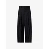 Team Wang Design Omens Black Acceptance Wide-leg Woven Trousers In Black