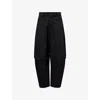Team Wang Design Omens Black Reversible Acceptance Cotton Trousers In Black
