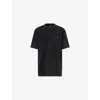 Team Wang Design Omens Black Team Logo-print Cotton T-shirt In Black