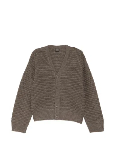 Team Wang Design Reset Cardigan In Brown