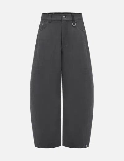 Team Wang Design Reset Curved Trousers In Gray
