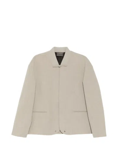 Team Wang Design Reset Frog-fastening Jacket In Gray