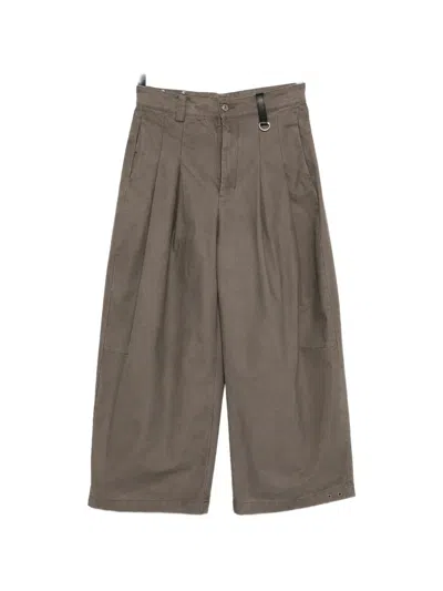 Team Wang Design Reset Wide-leg Jeans In Brown