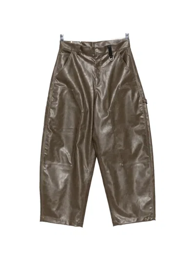 Team Wang Design Reset Wide-leg Trousers In Green