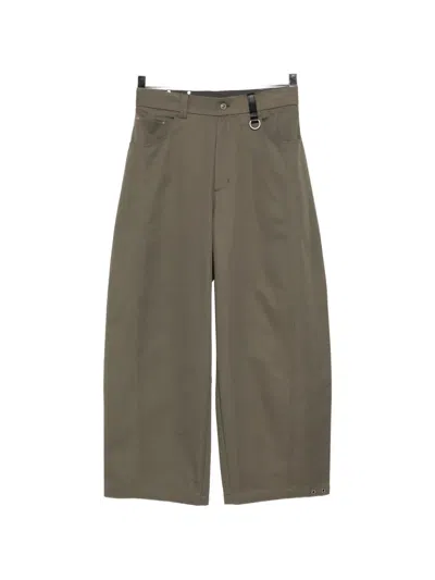 Team Wang Design Reset Wide-leg Trousers In Green