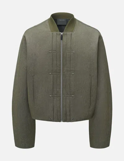 Team Wang Design Reset Panelled Zip-up Jacket In Green