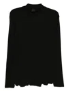 Team Wang Design Roll-neck Top In Black