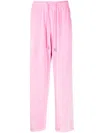 Team Wang Design Sparkles Straight-leg Trousers In Pink