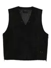 Team Wang Design V-neck Vest In Black