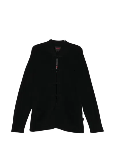 Team Wang Design X Jdb Mandarin-collar Cardigan In Black