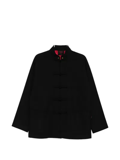 Team Wang Design X Jdb Mandarin-collar Jacket In Black