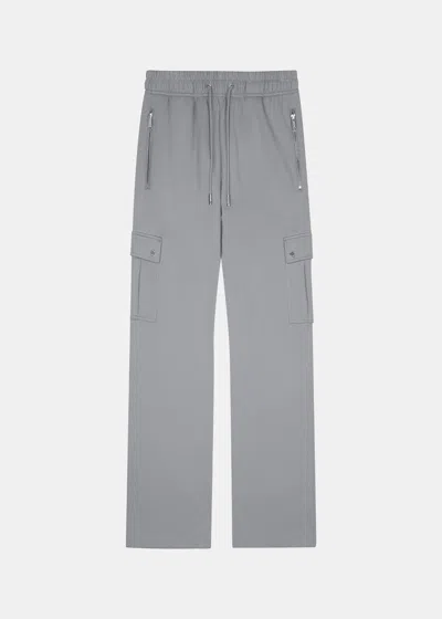 Team Wang Grey Zip-up Casual Cargo Pants (pre-order) In Gy