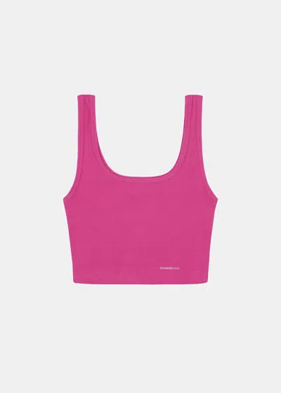 Team Wang Pink Cropped Tank Top (pre-order) In Rd