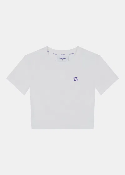 Team Wang White Bodycon Short-sleeved T-shirt (pre-order)