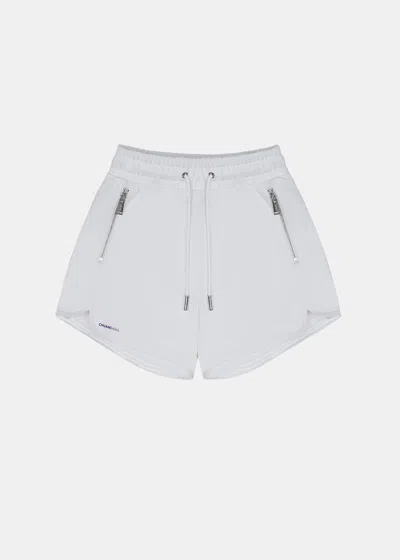 Team Wang White Zip-up Jersey Casual Shorts (pre-order)