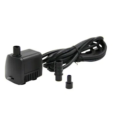 Teamson 119 Gph Adjustable Submersible Plug-in Water Pump With A 72.04" Power Cord In Black
