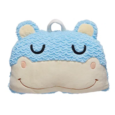 Teamson Fantasy Fields Pajama Party Time Hippo Sleeping Bag For Sleepovers And Naptime, Blue