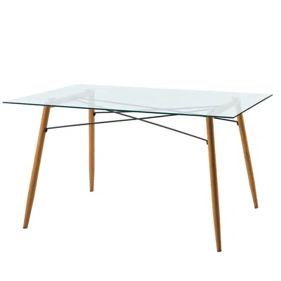 Teamson Home - Minimalista Glass Dining Table In Neutral