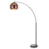 Teamson Home Arquer Arc 66.93" Metal Floor Lamp With Bell Shade