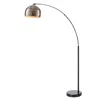 Teamson Home Arquer Arc 68.1" Metal Floor Lamp With Bell Shade