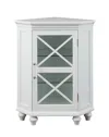 Teamson Home Blue Ridge Corner Floor Cabinet