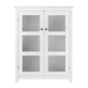 Teamson Home Connor Floor Cabinet With 2 Glass Doors