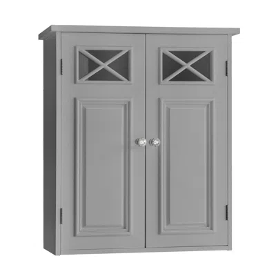 Teamson Home Dawson Contemporary Wooden Removable Cabinet, Gray