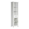 Teamson Home Delaney Wooden Linen Cabinet With Drawer And Open Shelves