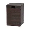 Teamson Home Gas Tank Wicker Cover Table For 20 Lb Propane Tanks, Brown