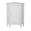 Teamson Home Glancy One Shutter Doors Wooden Corner Stand Floor Cabinet