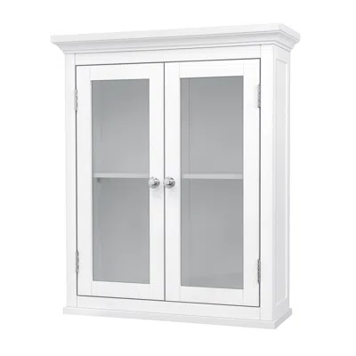 Teamson Home Madison Removable Wooden Wall Cabinet With 2 Doors In White