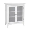 Teamson Home Madison Wooden Floor Cabinet With 2 Glass Doors
