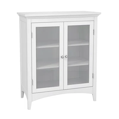 Teamson Home Madison Wooden Floor Cabinet With 2 Glass Doors In Pattern