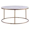 Teamson Home Marmo Modern Marble-look Round Coffee Table