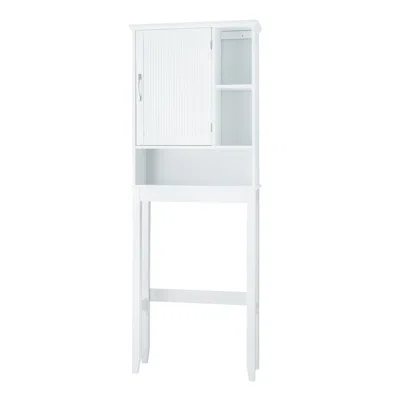 Teamson Home Newport Contemporary Wooden Over-the-toilet Cabinet In White