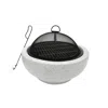 Teamson Home Outdoor 24" Wood Burning Fire Pit With Decorative Light Concrete Base