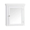 Teamson Home Removable Wooden Medicine Cabinet With Crown Molded Top, White