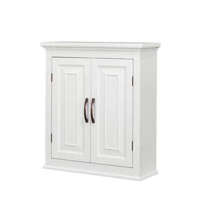 Teamson Home St. James Removable Wall Cabinet 2 Doors In White