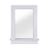 Teamson Home Stratford Wooden Wall Mirror With Storage Shelf, White