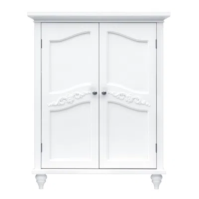 Teamson Home Versailles Floor Cabinet With 2 Doors In White