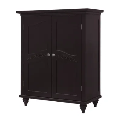 Teamson Home Versailles Floor Cabinet With 2 Doors In Black