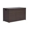 Teamson Home Wicker 154 Gallon Patio Storage Chest