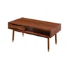 Teamson Home Wooden Coffee Table Living Room Midcentury Modern Dawson Vnf-00065