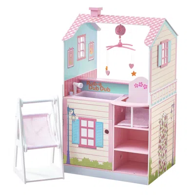 Teamson Kids Doll Wooden Nursery Changing Station Dollhouse Td-11460a In White