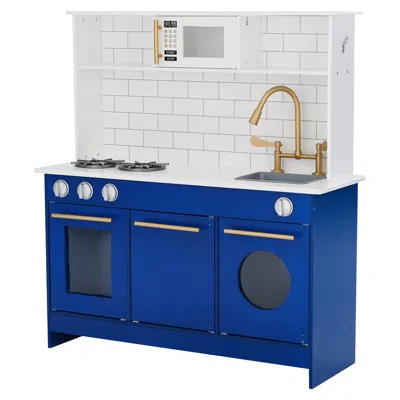 Teamson Kids - Little Chef Berlin Modern Play Kitchen In Blue