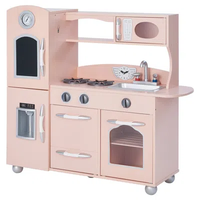 Teamson Kids - Little Chef Westchester Retro Play Kitchen In Pink
