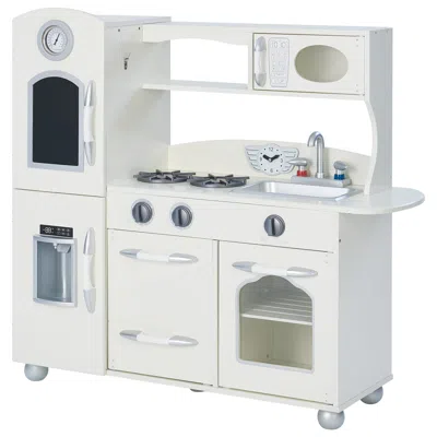 Teamson Kids - Little Chef Westchester Retro Play Kitchen In White