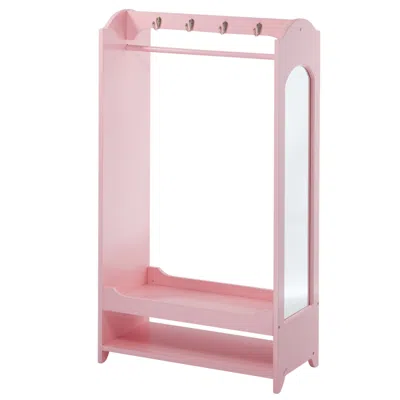 Teamson Kids Fantasy Fields Toy Clothing Rack With Storage In Pink